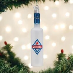 Old World Christmas Glass Ornament - Vodka Bottle