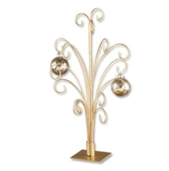Christmas Store 29 Ornament Hanger - 15 Ornaments - Gold - Up To 4.5in Ornament