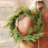 Pine Candle Ring - Green Prickly Pine - 6.5in -Christmas Store pine candle ring green prickly pine 6 5 inch 14
