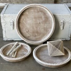 Christmas Store 10 Christmas Store -Christmas Store round wooden tray palermo whitewash 17in w 29
