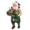 Santa Figurine - Fabriche Santa Holding Wine Basket - 10.5in -Christmas Store santa figurine fabriche santa holding wine basket 10 5in 9