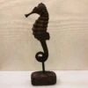 Seahorse Statue - Large - Rustic Brown - 16in -Christmas Store seahorse statue large rustic brown 16in 13