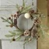 Snowy Pine Candle Ring - Snowmass Village - 6.5in -Christmas Store snowy pine candle ring snowmass village 6 5in 9