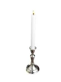Taper Candle Holder - Pewter Taper Candle Holder - 8in