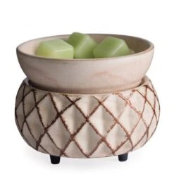Wax Melt/Wax Tart Warmer - With Removable Dish - Lattice